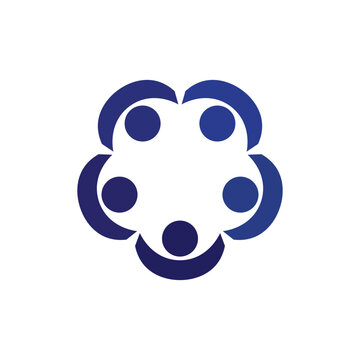 comunity people and busines logo vector