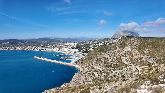 Javea, puerto de javea vistas desde el Montg&oacute;, Bahia de Javea (Alicante) 