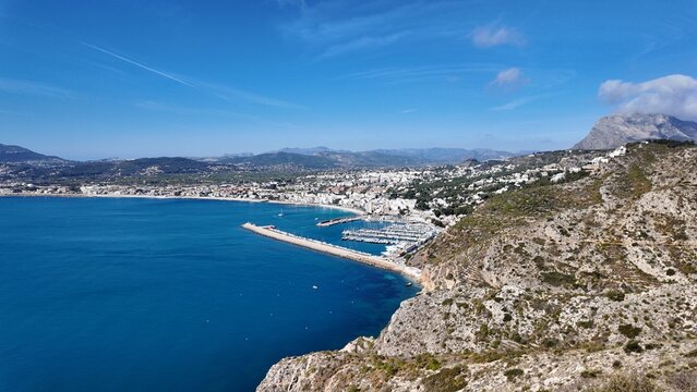 Javea, puerto de javea vistas desde el Montg&oacute;, Bahia de Javea (Alicante) 