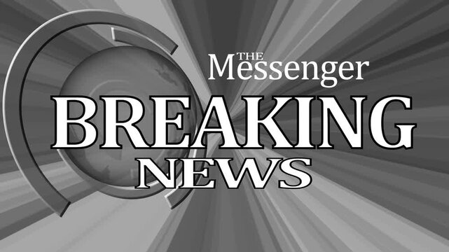 Breaking News Graphic Design background with world maps animation