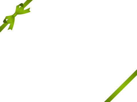 リボン蝶輪、斜F、m4黄緑