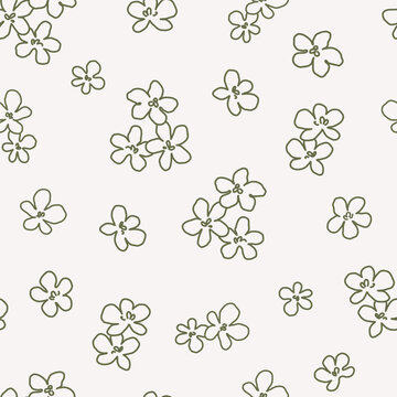 Vintage floral seamless pattern. Ditsy style for texture, fabric, wallpaper.