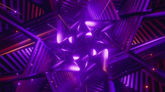 Title (Description)

4K seamless VJ loop with abstract star-shaped geometric tunnel and glowing energy core for VJ sets, high-tech club visuals, electronic music festivals, stage screens and for LED v