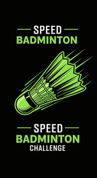 Speed Badminton Challenge Dynamic Shuttlecock Motion Graphic Design