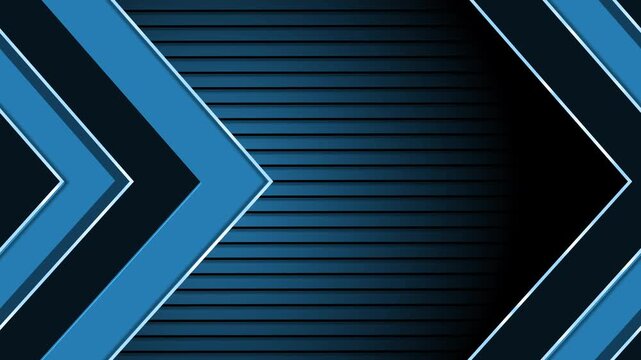 Chevron arrows striped background animation, Abstract chevron arrows background with horizontal lines animated
