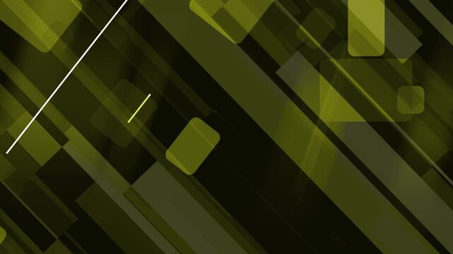 Dark abstract background with diagonal rounded rectangles animation