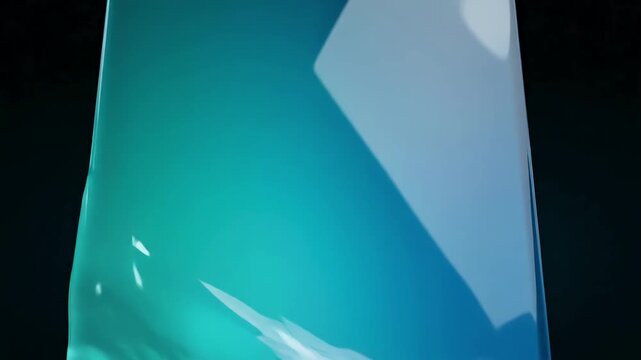 Graphic Resources Teal and cyan vertical glass gradient with smooth transitions on black. Elegant abstract motion for video editing, social media, or modern product displays. Works beautifully in