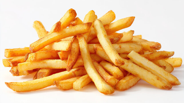 french fries on transparent background