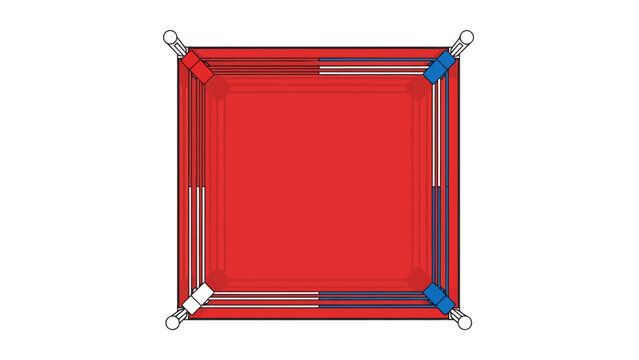 Red Pool Table Frame.