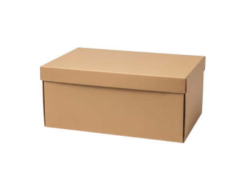 Large cardboard box with a simple hinge lid design for storage or shipping purposes