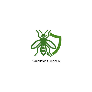 Pest Control Shield Logo Concept