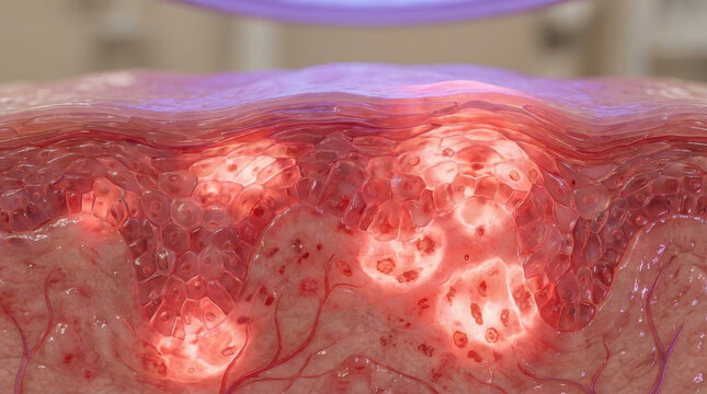 Uv damage skin layers epidermis cell