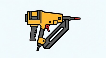 Naklejka premium Electric power drill tool.