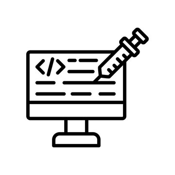 Code Injection line icon