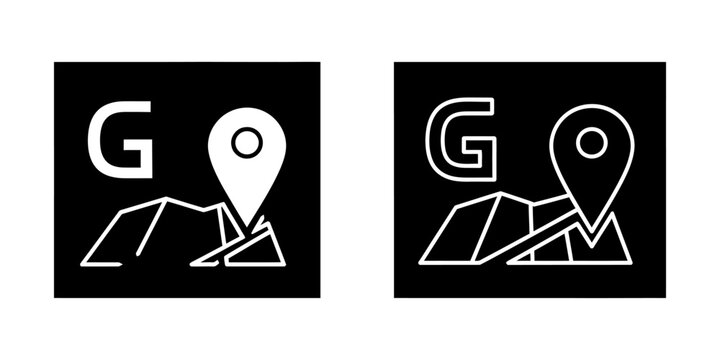 Minimalist flat design vector illustration of a location pin on a Google map search interface, ideal for digital marketing, navigation apps, and tech-related advertising.