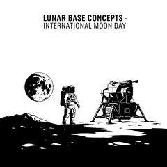 Astronaut standing on lunar surface. © Suhadi