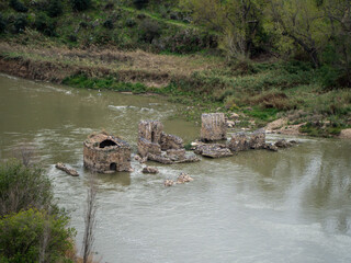 Ruins of an Old Structure in the Tagus River Valley near Toledo © daniele