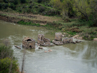 Ruins of an Old Structure in the Tagus River Valley near Toledo © daniele