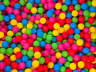 Obraz premium Colorful Plastic Balls Texture Background