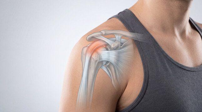 Understanding the intricate structure of a human shoulder experiencing a throbbing ache