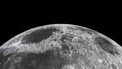 Moon and space. 3d illustration © Wublie