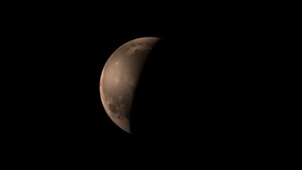 Moon and space. 3d illustration © Wublie