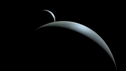 Europa satellite jupiter . 3d illustration © Wublie