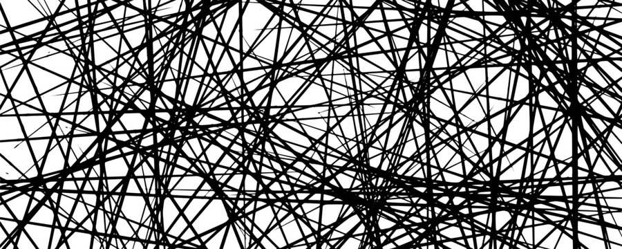 Graphic abstract background of straight line and random motion, chaotic accents meet geometric pattern in modern composition.