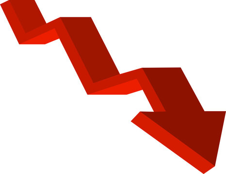 Downward Trend Arrow Icon