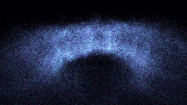 Dark chrome accelerator ring collides violet and cyan data particles into a chaotic cryptographic explosion. Simulates brute-force decryption, great for fintech and blockchain pitch decks.