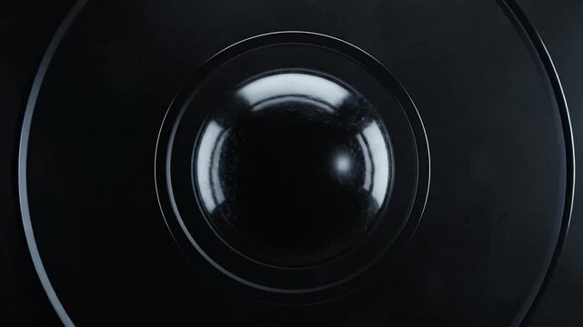 Minimalist Cinematic Dark Sphere Reveal Animation with Mysterious Round Frame and Abstract Wipe Transition for Professional Logo Placeholder Background in 4K Resolution