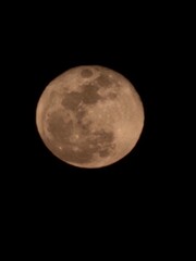 Fototapeta premium full moon on black background