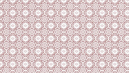 Elegant vintage inspired floral and geometric tiled pattern in subtle muted color © Harsh