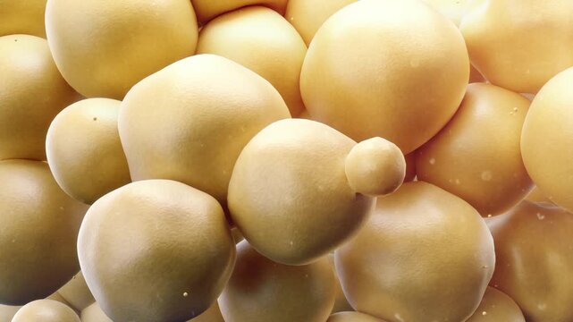 Increased fat cells. Binge eating junk food and overeating promote adipocyte expansion, accelerating fat storage, weight gain, and eventually obesity-related complications. 3D rendering.