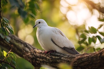 Obraz premium dove on tree