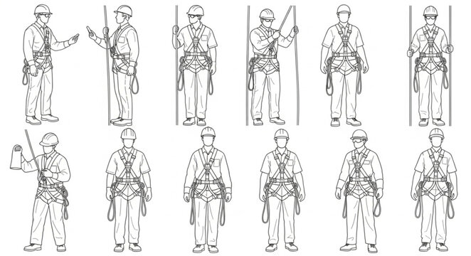 Collection of Military Soldiers in Various Poses and Uniforms.