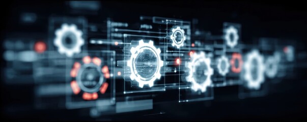 Obraz premium Effective management utilizes an automation system and technology to streamline the process for a lasting efficiency solution.