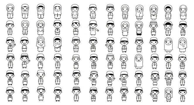Collection of pixel art characters in various poses and styles for game design.