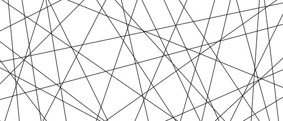 Obraz premium Chaotic straight diagonal strokes create dynamic monochrome vector texture with asymmetric angular composition perfect for modern minimalist artistic backgrounds and edgy graphic projects.