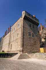 Obraz premium Duques do Braganza Palace in the old town of the city of Guimaraes, Portugal.