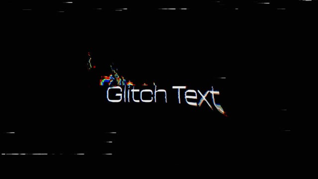 Glitch Title Reveal (09) | Quick Text Opener Intro