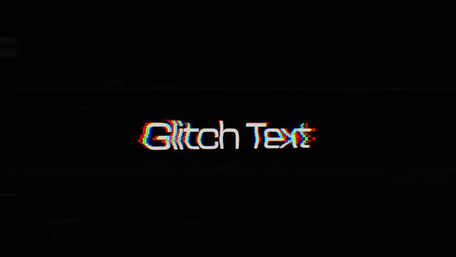 Glitch Title Reveal (18) | Quick Text Opener Intro