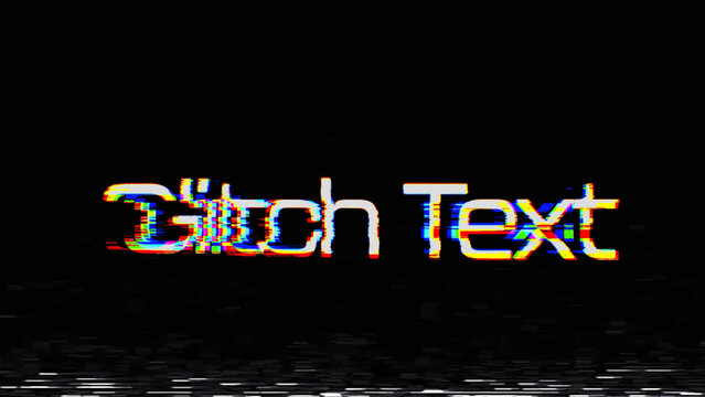 Glitch Title Reveal (17) | Quick Text Opener Intro