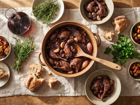 Salmis de Palombe Rustic French Wood Pigeon in Armagnac Sauce