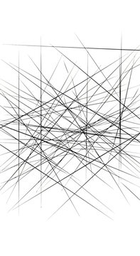 Black lines intersecting in square.