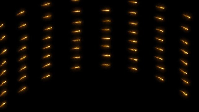 Animation of flying bullets with lines around them as a symbol of speed. Animation of seamless loop.4k