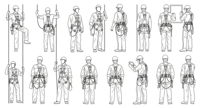 Collection of Soldiers in Various Poses and Uniforms.