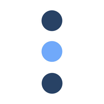 Vector of Three Dots Vertical Icon_Outline Color Icon