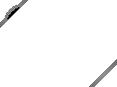 リボン波、縞、斜F、m19黒