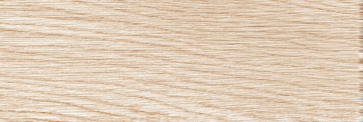 Fototapeta premium A high-resolution texture of bleached oak wood featuring a prominent horizontal grain pattern. The light beige and cream tones create a clean and natural surface for background use.